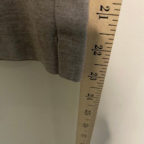 J Jill Pointe Slim Leg Gray Brown Pull On Dress Pants Size Large Petite Pockets - Picture 12 of 13